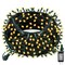 Dazzle Bright Christmas String Lights, 100 LED 33 FT Connectable Fairy Lights with 8 Modes, Waterproof Christmas Decorations for Indoor Outdoor Holiday Party Home Tree Decor (Warm White)
